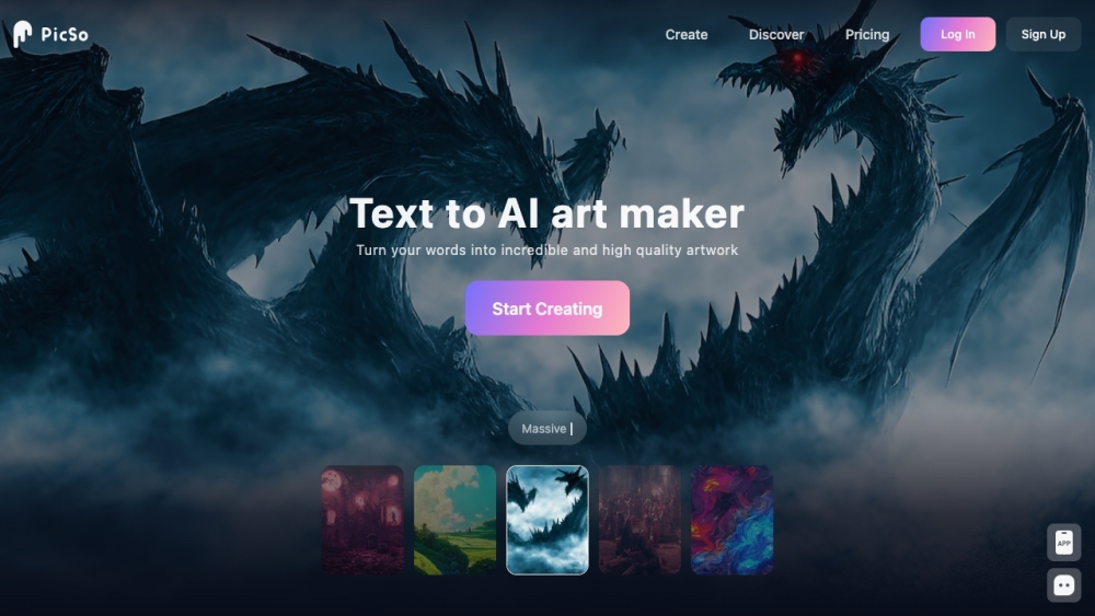 PicSo: AI Art Generator & Online Platform