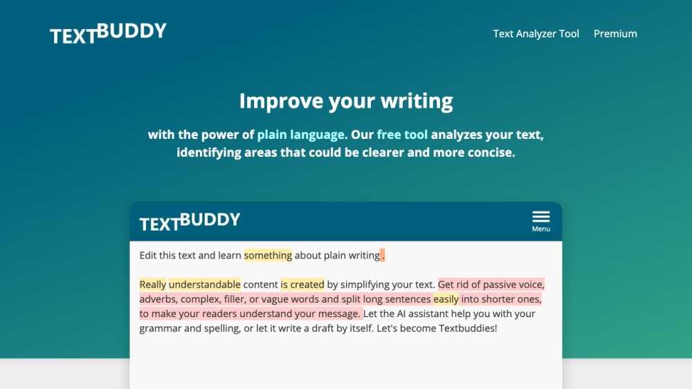 Textbuddy.com: AI Tool to Enhance Writing