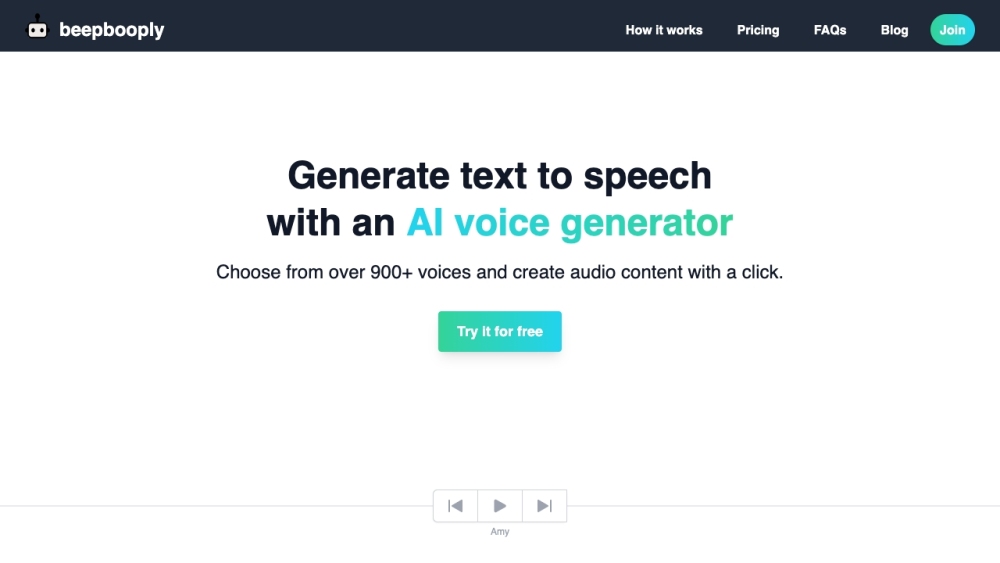 beepbooply: Text-to-Speech AI Tool