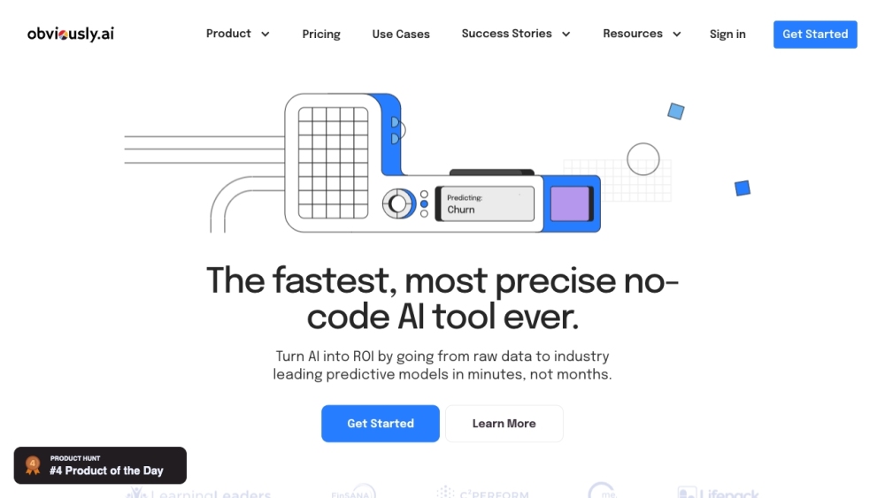 Obviously AI: No-Code AI Tool for Rapid ML