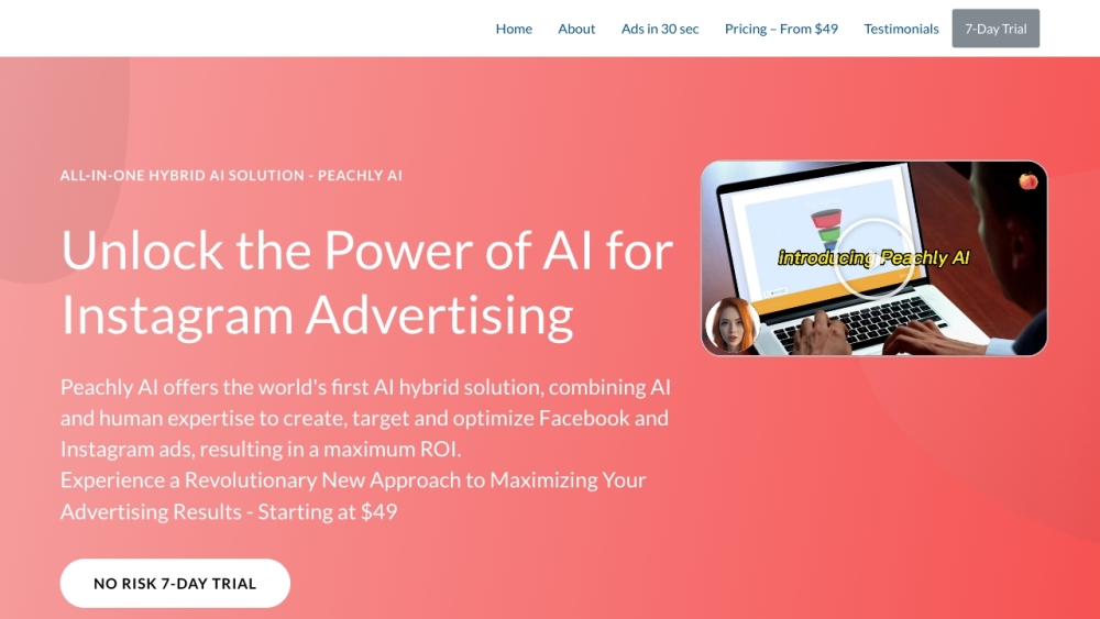 Peachly AI: AI Tool for Ad Campaign Optimization