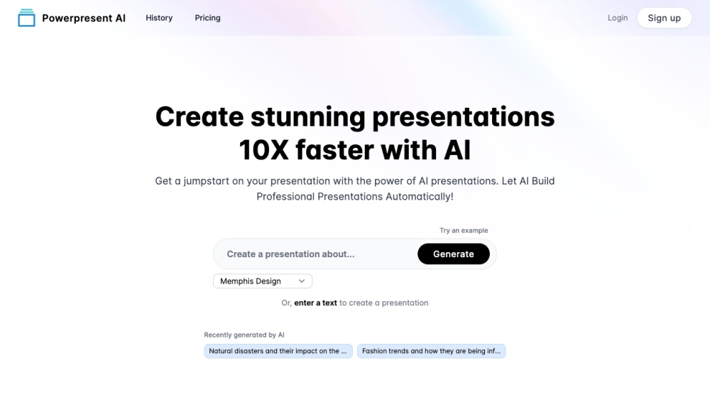 Powerpresent AI: Create Stunning Presentations 10x Faster