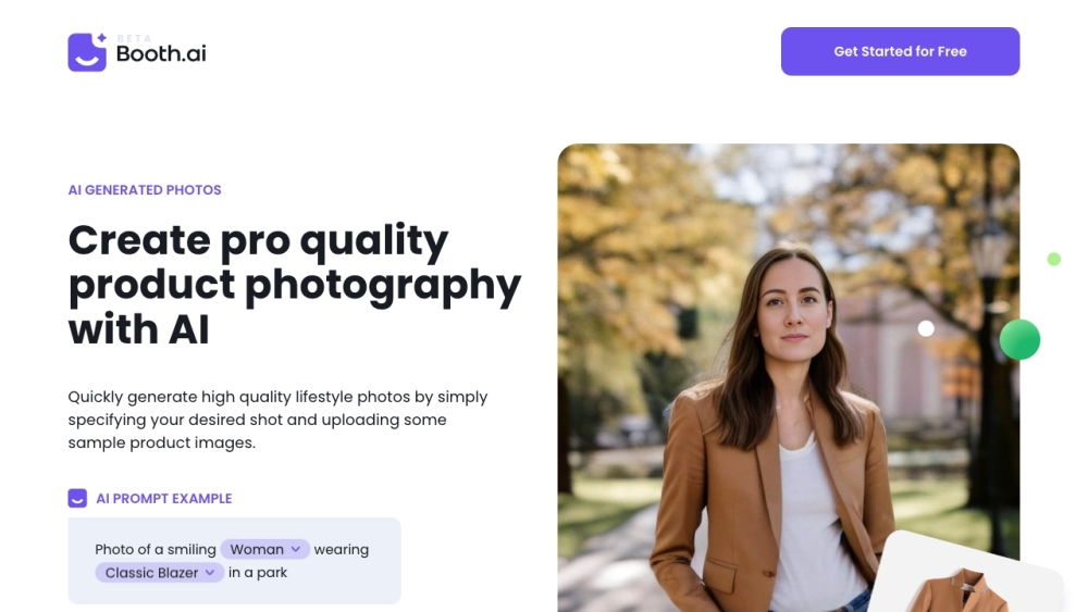 Booth.AI: AI Tool for Pro Product Photography