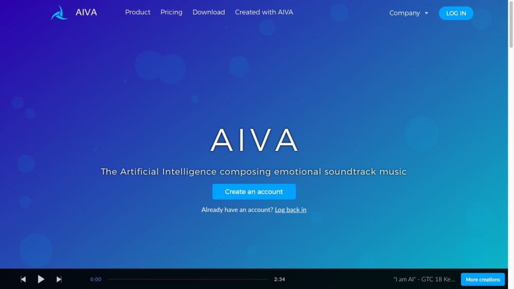 AIVA - The AI Tool for Emotional Soundtracks