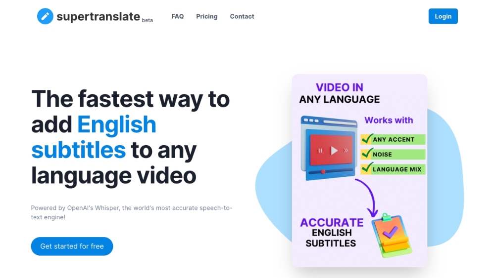 supertranslate: AI Subtitle Tool