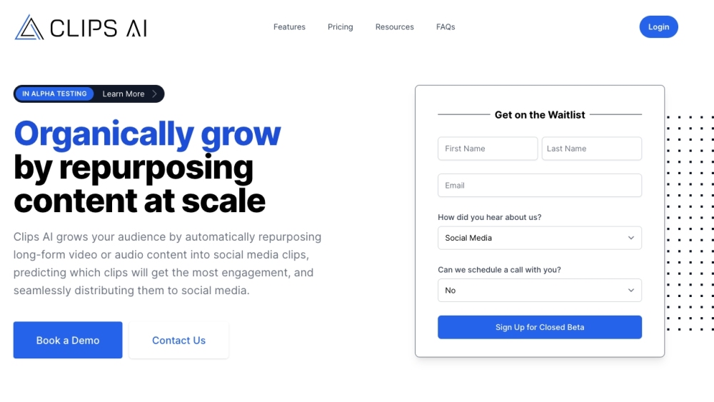 Clips AI: AI Tool for Social Clips from Videos