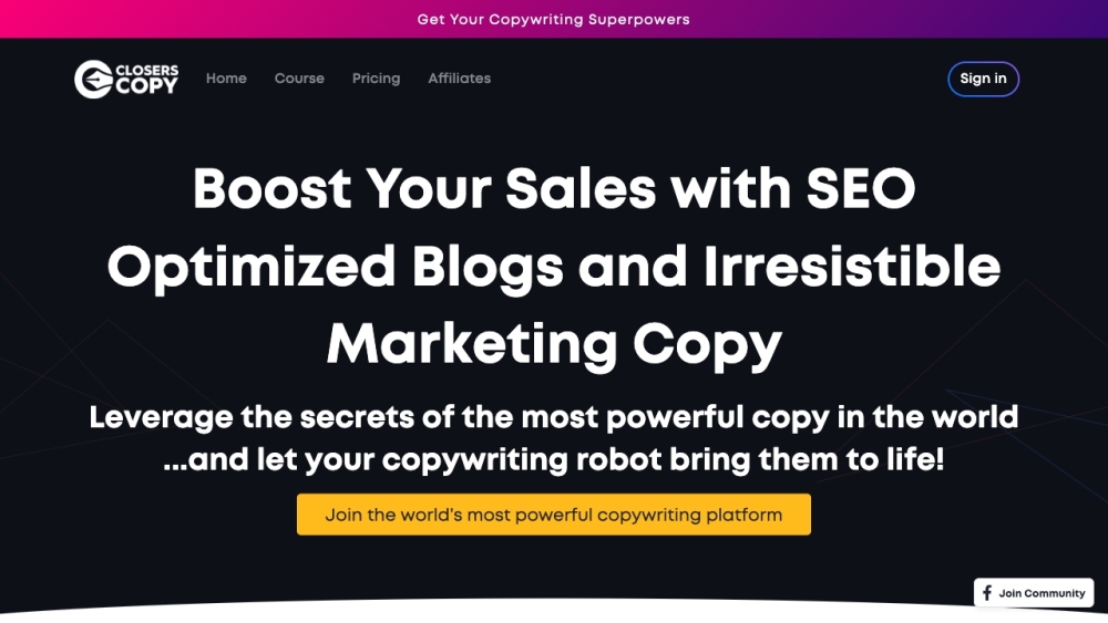 ClosersCopy: Ultimate AI Copywriting Tool