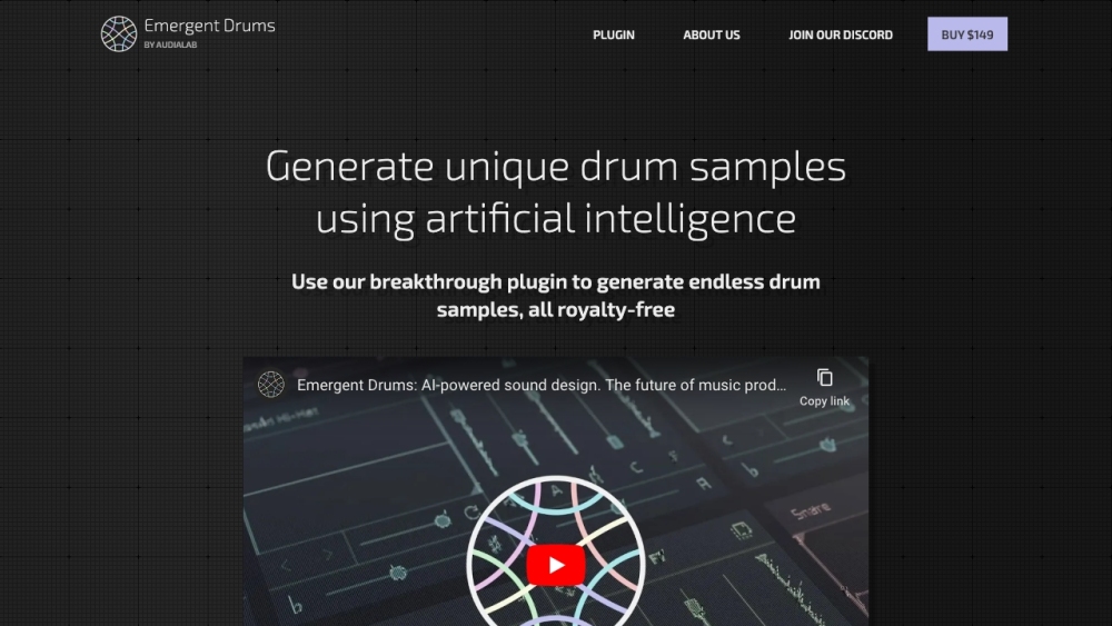 Emergent Drums by Audialab: AI Tool for Infinite Drum Samples