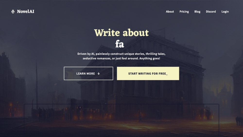 NovelAI - The AI Storyteller: AI Tool for Creative Storytelling
