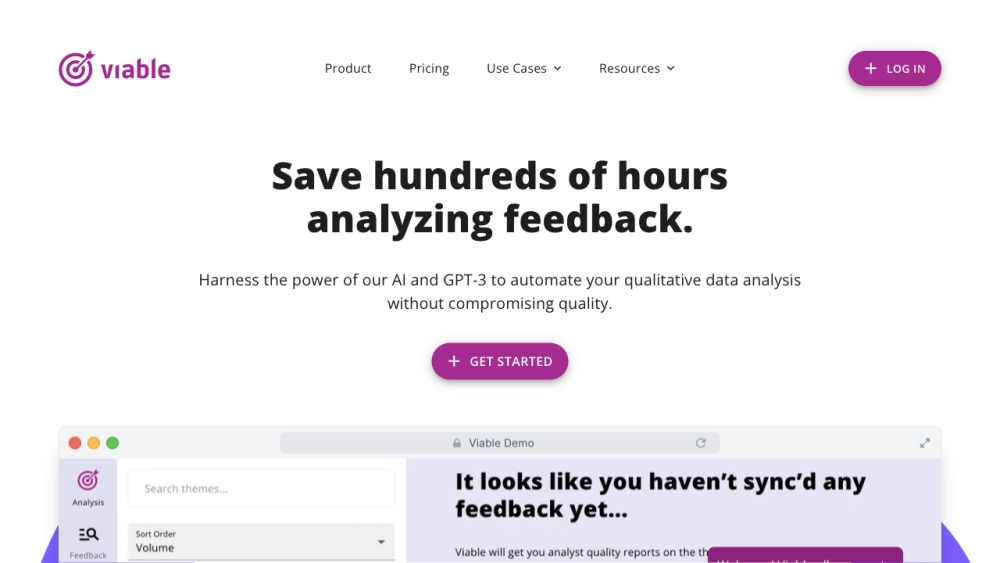 Viable: AI Tool for Qualitative Data Insights