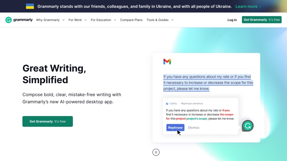 Grammarly: Enhance Writing Skills with Free AI Tool