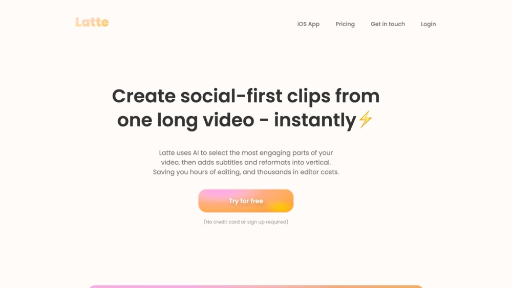 Latte Social: AI Tool for Engaging Social Media Snippets