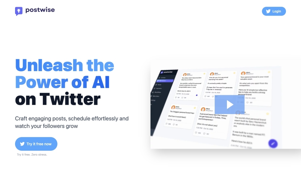 Postwise: Twitter AI Tool for Engaging Tweets