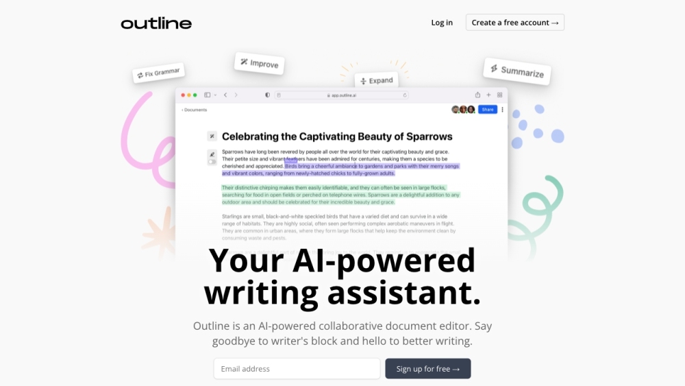 Outline: AI Tool for Smarter, Faster Writing