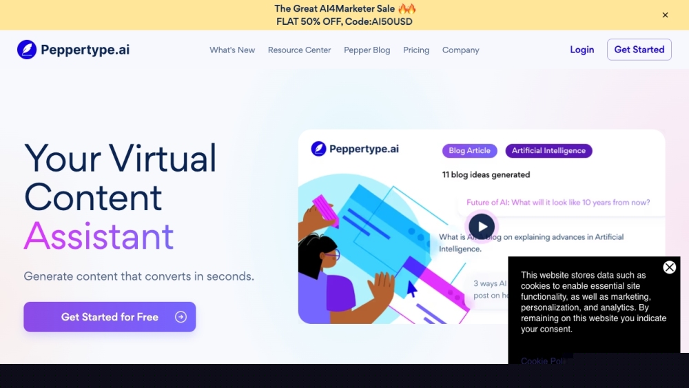 Peppertype.ai: AI Tool for Content Creation and RoI Enhancement