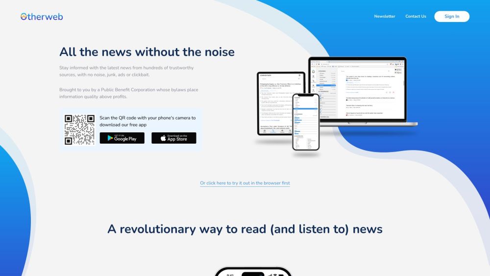 Otherweb: AI Tool for News, Search & Podcasts