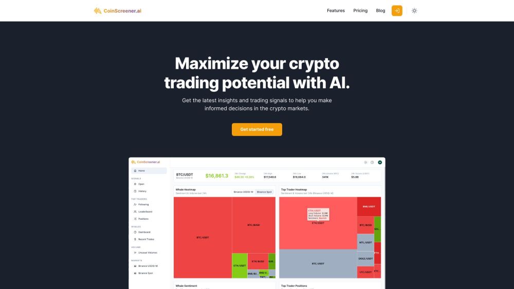 CoinScreener - AI Tool: Real-Time Crypto Insights