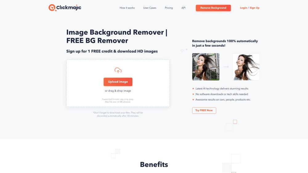 Clickmajic: AI Tool for Effortless Background Removal