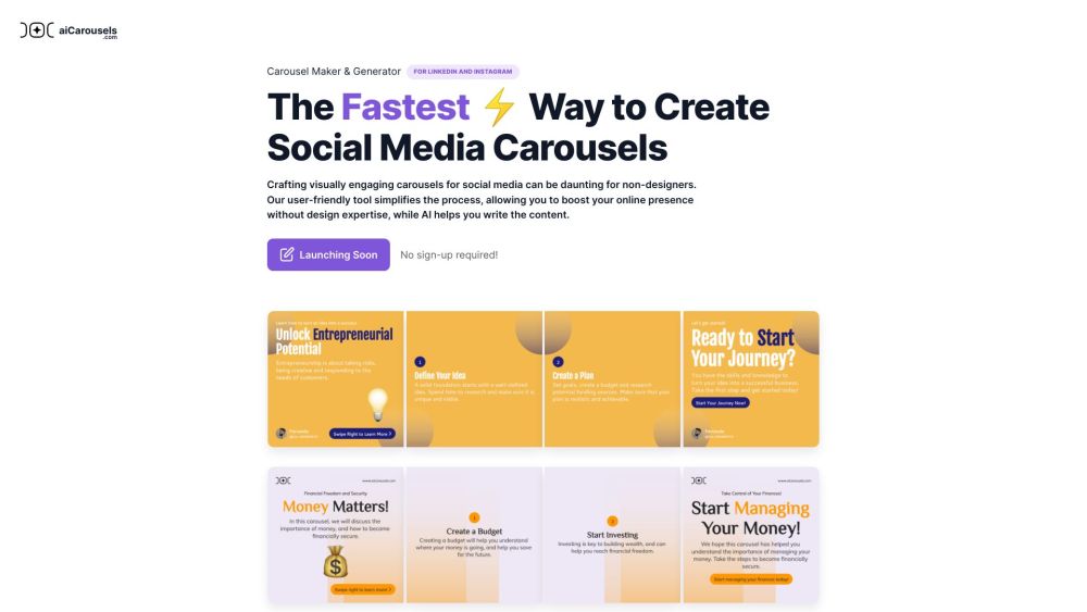 aiCarousels.com: Revolutionize carousel creation with this ai tool