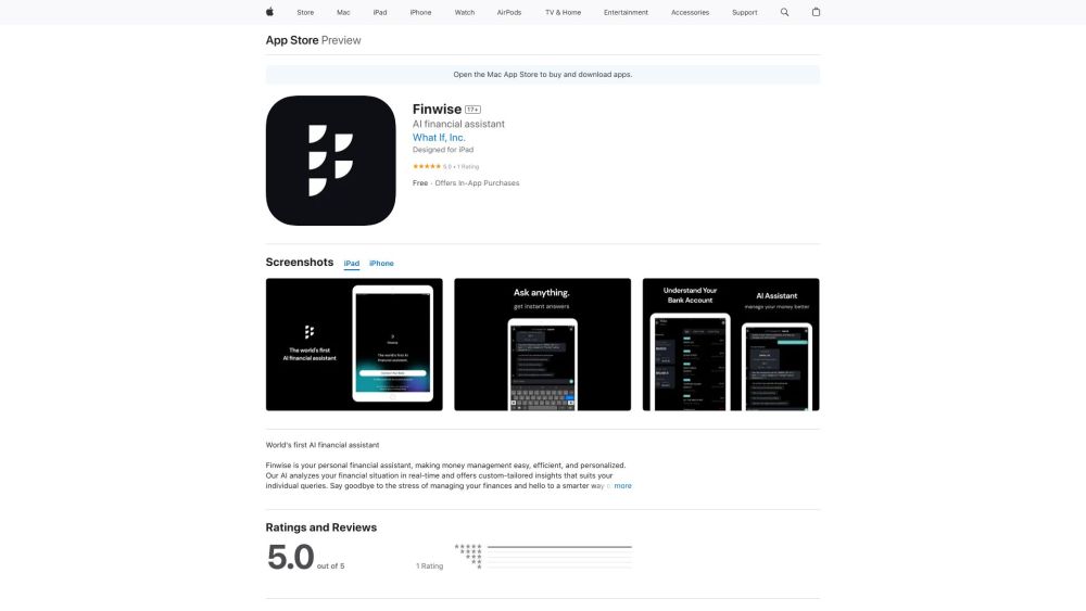 Finwise: AI Tool for Easy Money Management