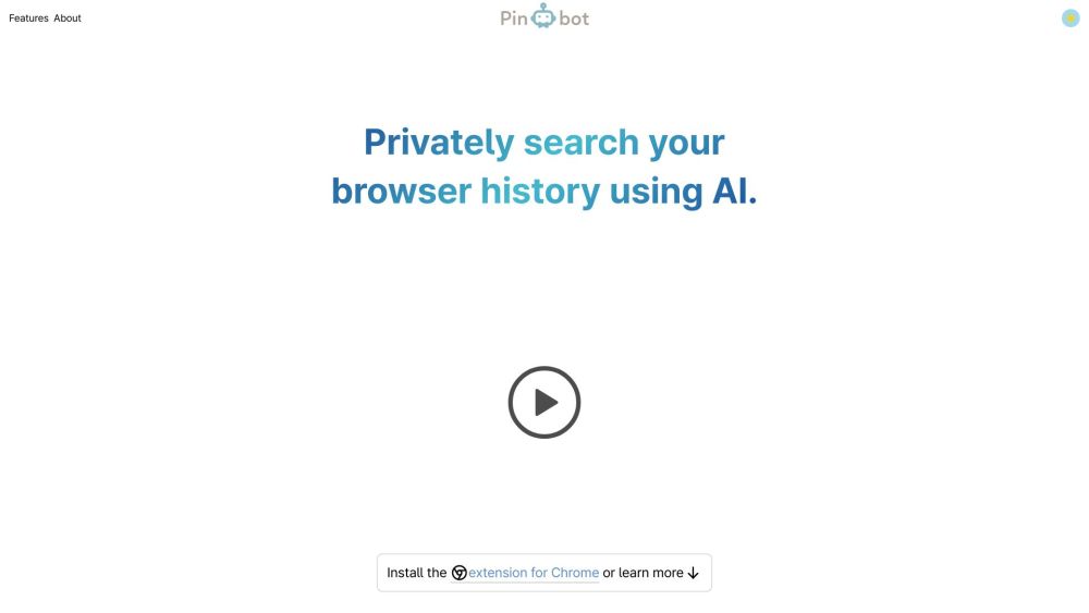 Pinbot Website screenshot