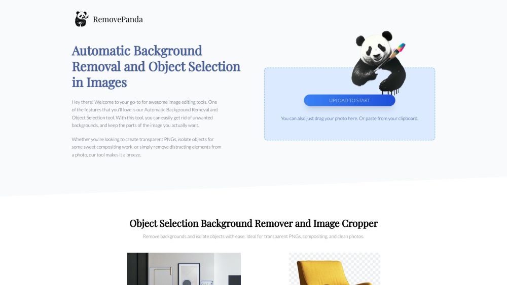 RemovePanda: AI Tool for Background Removal & Object Isolation