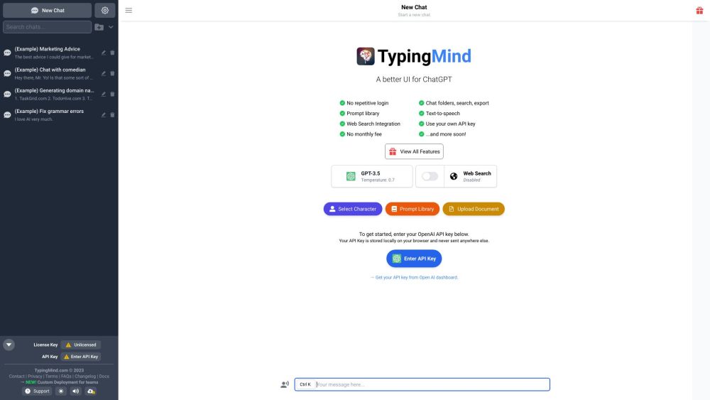 TypingMind: AI Tool for ChatGPT Enhancements