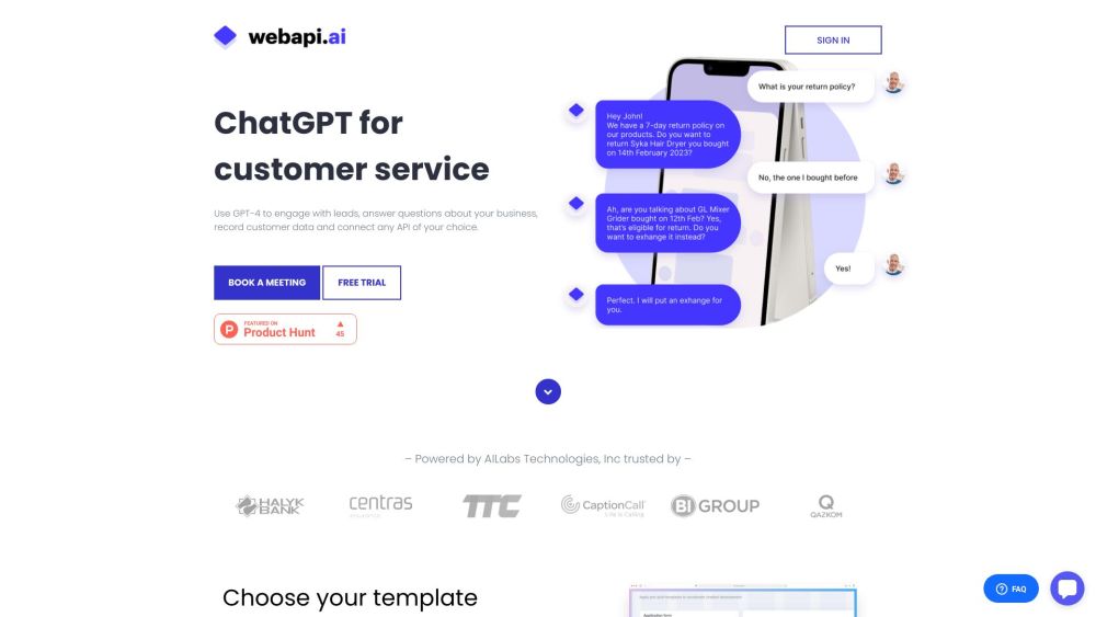 Webapi.ai: AI Tool for Smart Chatbot Building