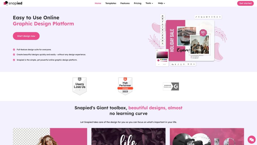Snapied: AI Tool for Easy Online Design Creation