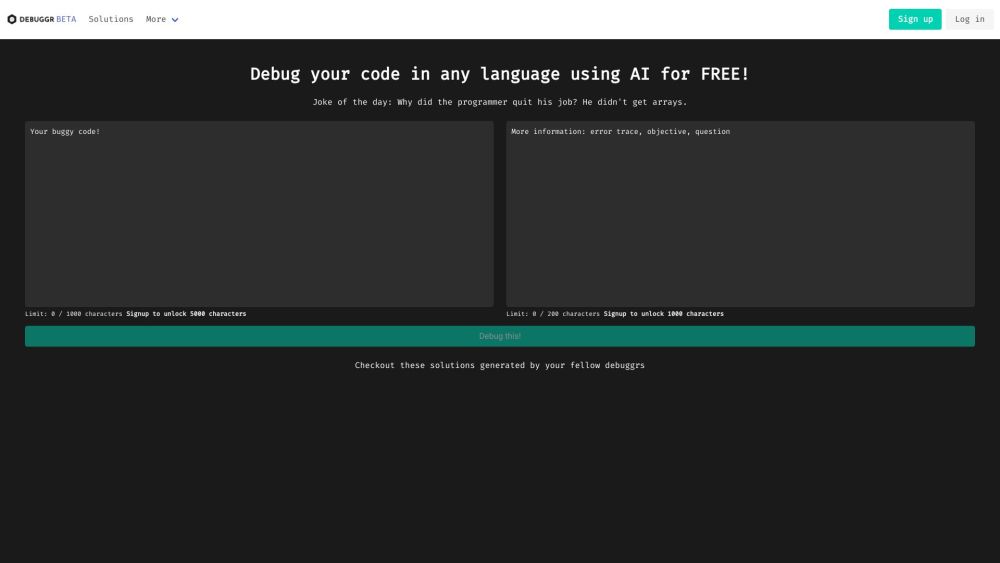 Debuggr.net: Free AI Tool for Code Debugging