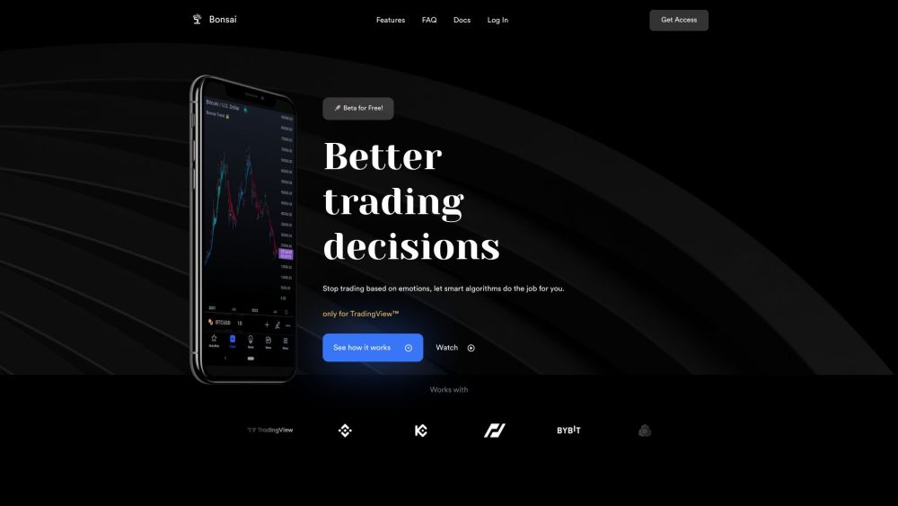 Bonsai: AI Tool for Smart Forex & Crypto Trading