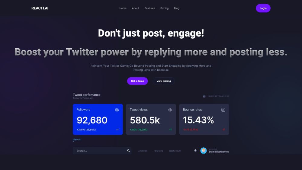 Reacti.ai: Revolutionizing Twitter & LinkedIn - AI Tool