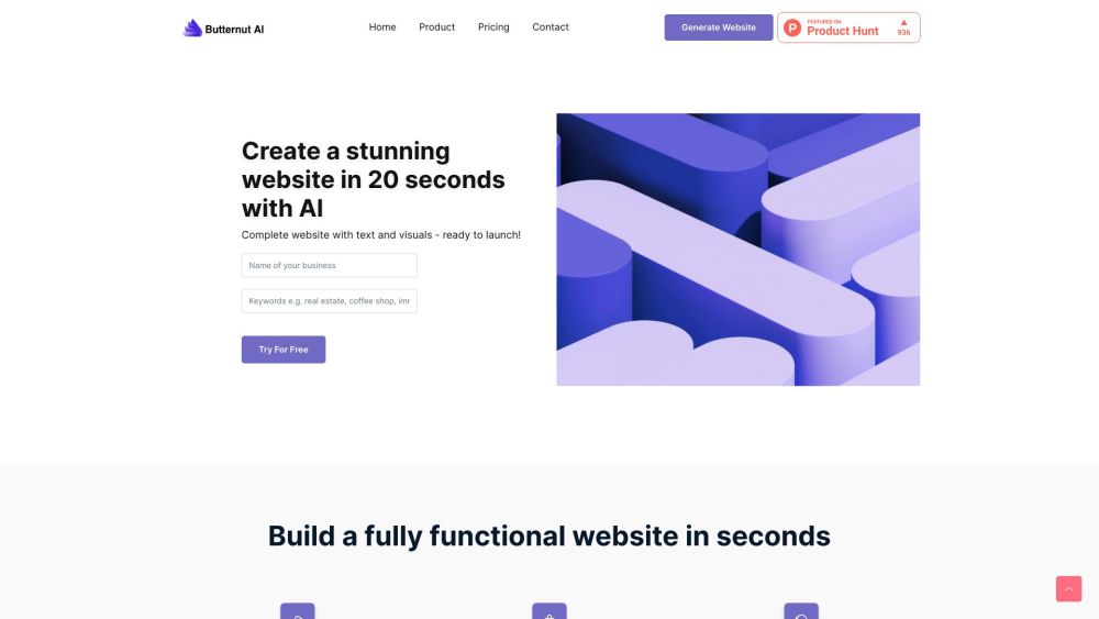 Butternut.ai: AI Tool for Effortless Website Creation