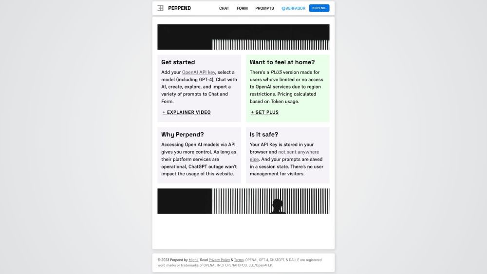 Perpend: Free AI Playground & PLUS Version