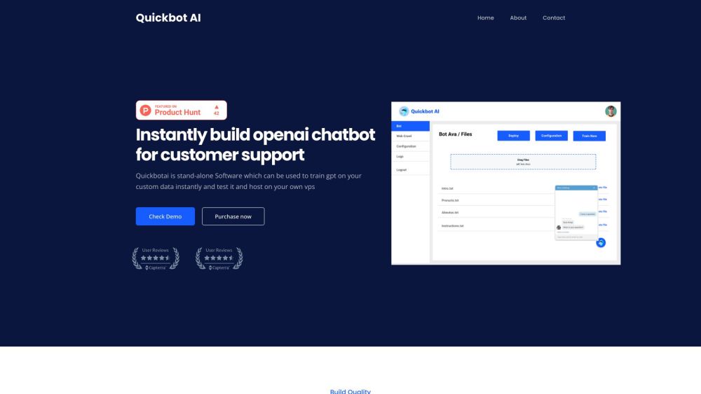 Quickbot AI: Powerful AI Tool for Custom Chatbots