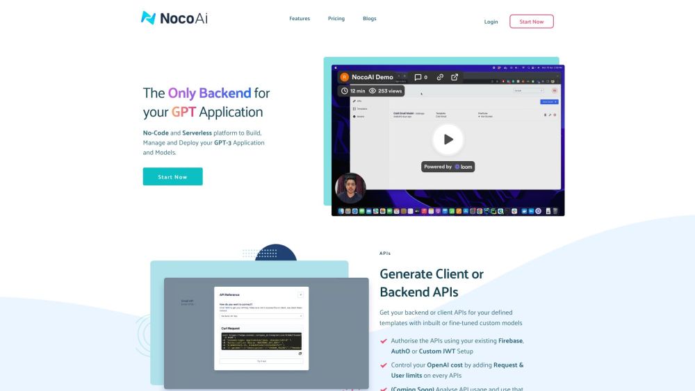 NocoAI: No-Code & Serverless AI Tool