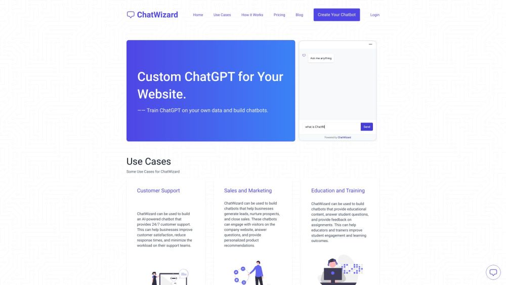 ChatWizard: AI-Powered Chatbot Builder & Integrator