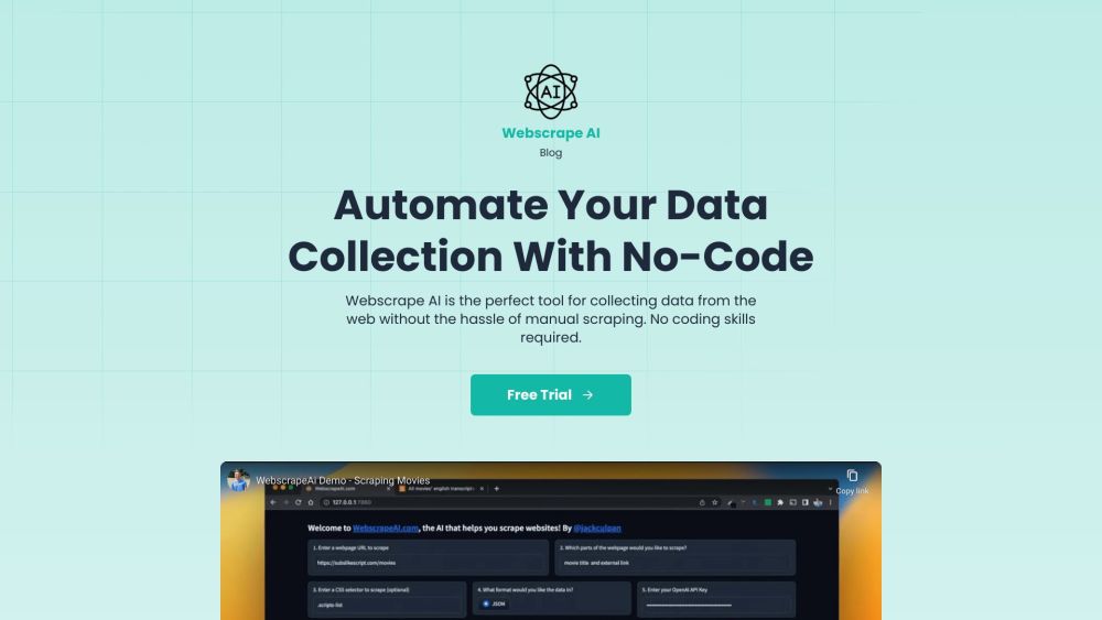 Webscrape AI: AI Tool For Easy Web Data Collection