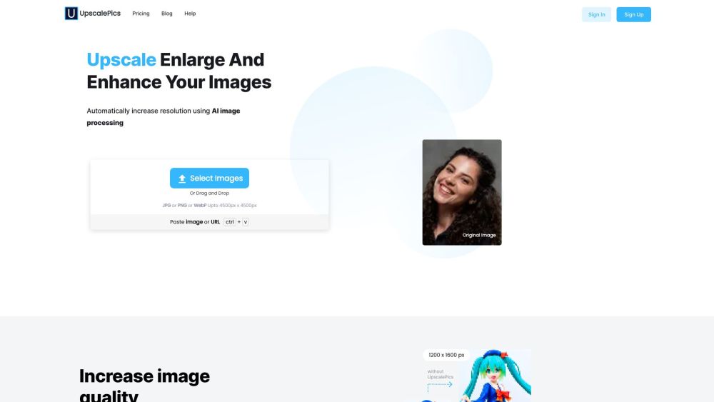 Upscalepics: Free AI Tool to Upscale Images