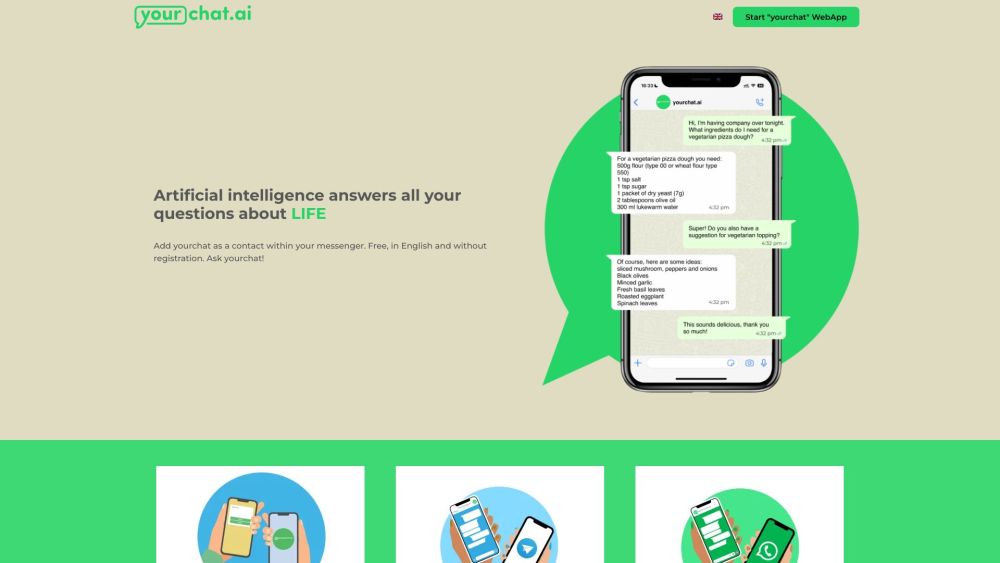 yourchat.ai: AI Messenger in German - No Registration Needed