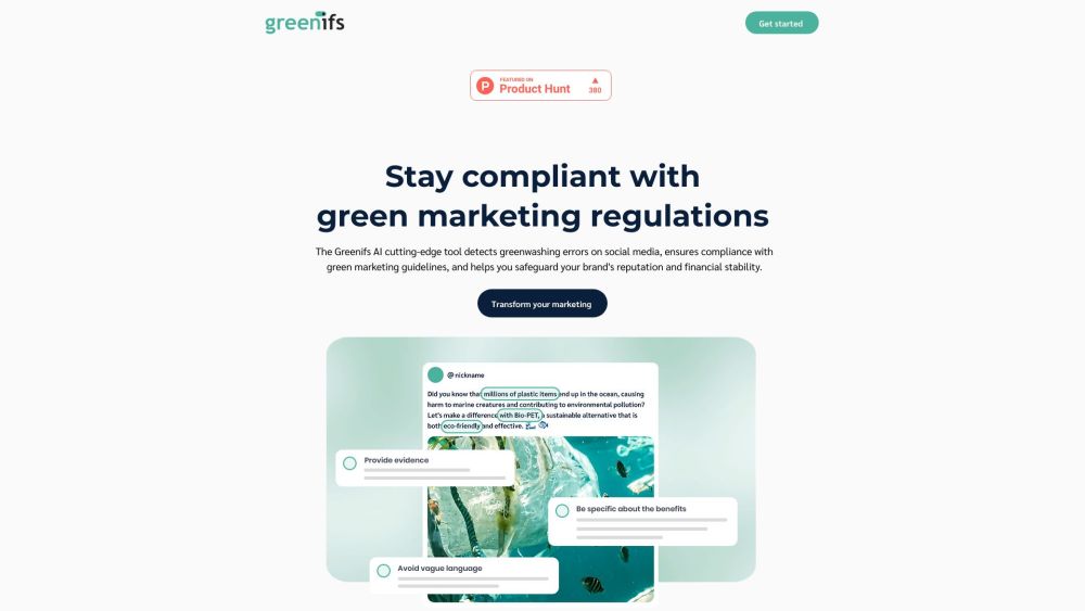 Greenifs Assistant: AI Tool for Green Marketing Success