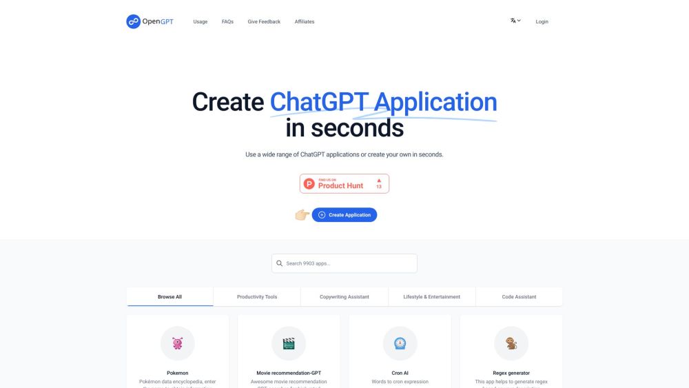 OpenGPT: AI Tool to Build ChatGPT Apps Fast