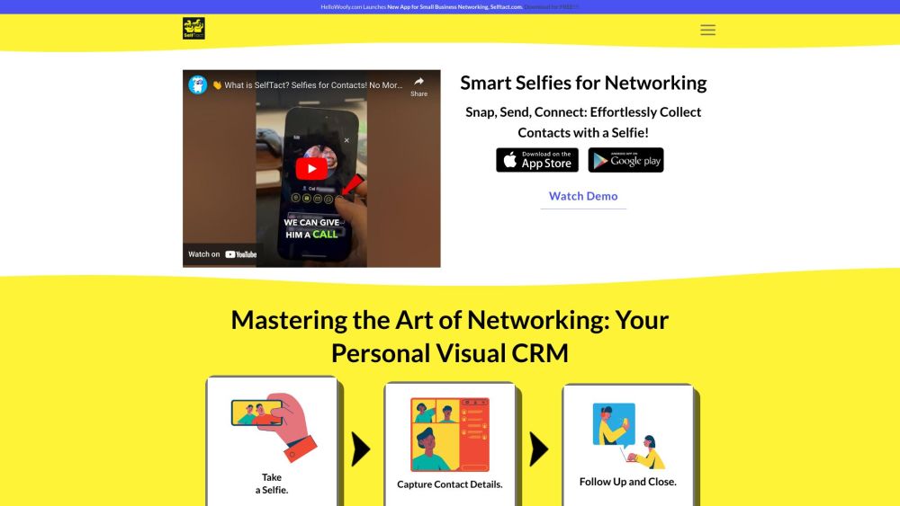 SelfTact: AI Tool for Perfect Smart Selfies & Contacts