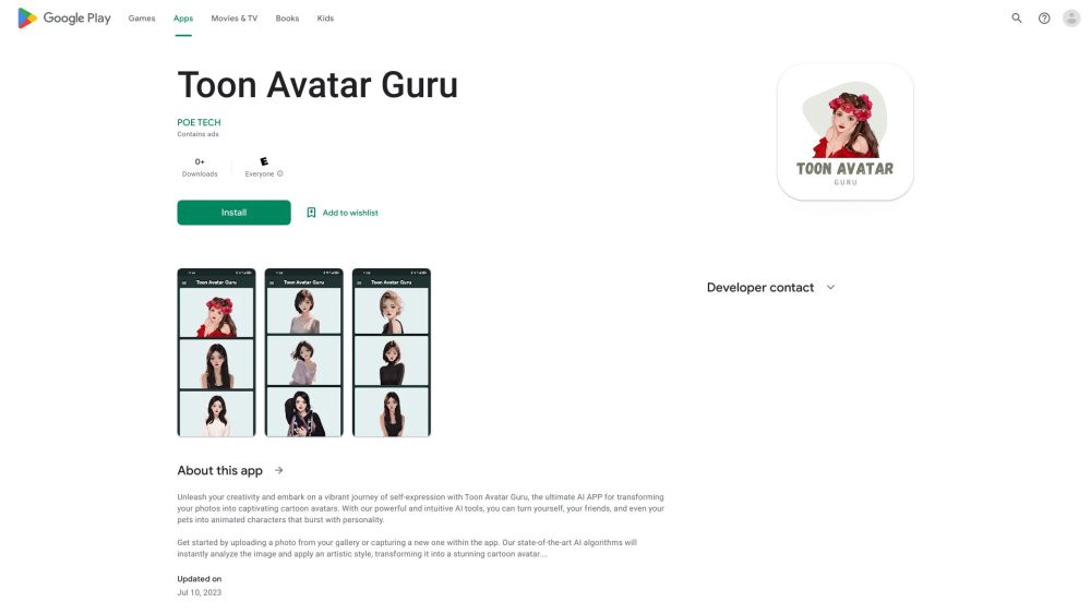 Toon Avatar Guru: Cartoon Avatars AI Tool