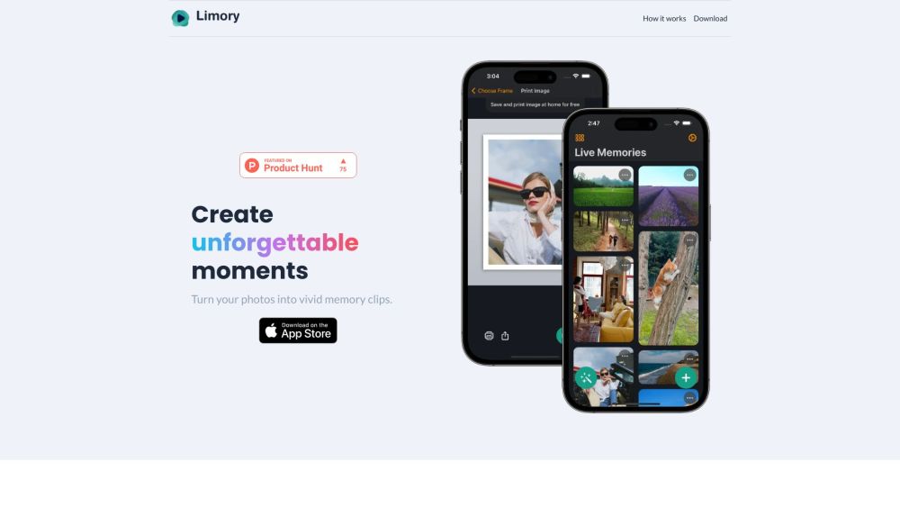Limory - Live Memory AR: AI Tool for Animated Memories