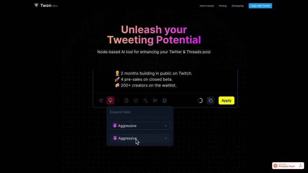 Twon: AI Tool for Twitter & Thread Engagement