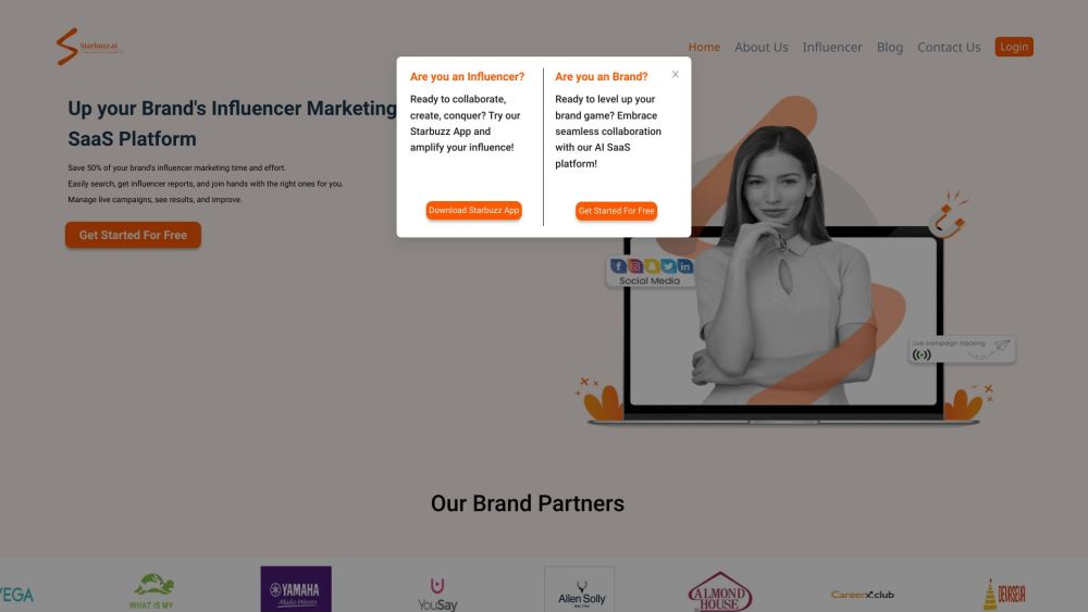Starbuzz: AI Tool for Influencer Marketing