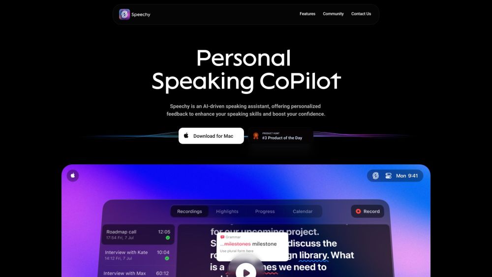Speechy: AI Tool for Speaking Skills & Confidence