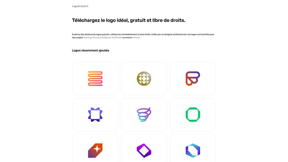 LogoGratuit.fr: AI Tool for Limitless Logo Creations