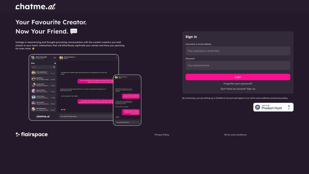 ChatMe.At: Connect with Famous Content Creators & Social Media Stars Using AI Tool